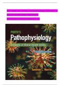 TEST BANK For Porth's Pathophysiology Concepts of Altered Health States 11th Edition by Tommie L. Norris, Verified Chapters 1 - 52, Complete Newest Version