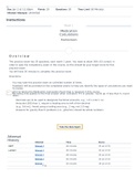 NR 327 Medication Calculation Practice Exams (Collection)