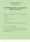 EAB 4798 Midterm Review Exam Questions With Correct Answers.