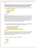 NR 661 APN Capstone Practicum Ears, Eyes, Nose, and Throat (EENT) Exam/Problems all Correct Answers with Explanations Graded A