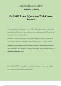 EAB3002 Exam 2 Questions With Correct Answers