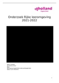 Onderzoek Rijke Leeromgeving 2021-2022