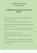 EAB3002 Exam Questions With Correct Answers