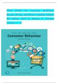 TEST BANK For Consumer Behaviour: Buying, Having, and Being, Canadian Edition, 9th Edition, 2024 by Michael R. Solomon, Verified Chapters 1 - 15, Complete Newest Version