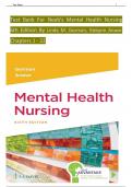 TEST BANK For Davis Advantage for Neeb's Mental Health Nursing, 6th Edition By Linda M. Gorman, Robynn Anwar, Verified Chapters 1 - 22, Complete Newest Version