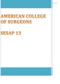 AMERICAN COLLEGE OF SURGEONS  SESAP 13 