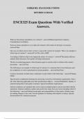 ENCE325 Exam Questions With Verified Answers.