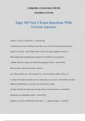 Engr 103 Test 1 Exam Questions With Correct Answers