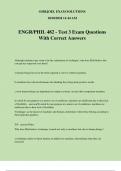 ENGR/PHIL 482 - Test 3 Exam Questions With Correct Answers