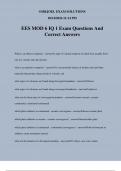 EES MOD 6 IQ 1 Exam Questions And Correct Answers