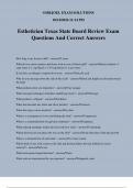 Esthetician Texas State Board Review Exam Questions And Correct Answers