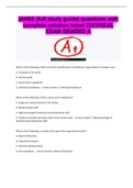 IAHSS (full study guide) questions with complete solution latest 2023/REAL EXAM GRADED A