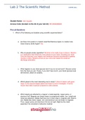 CHEM 101L Lab 2 The Scientific Method