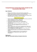 NUR 206 Community HESI Study Guide 2021