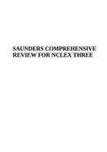 SAUNDERS COMPREHENSIVE REVIEW FOR NCLEX THREE