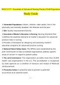 WGU C157 -Essentials of Advanced Nursing STUDY BUNDLE (COMPLETE PACKAGE) 2022/2023 | 100% Verified Answers