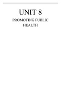 UNIT 8PROMOTING PUBLICHEALTH