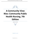 Test Bank for Community Public Health Nursing 7th Edition by Nies