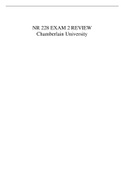 NR 228 EXAM 2 REVIEW Chamberlain University