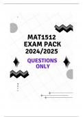 MAT1512 EXAM PACK 2024/2025