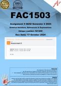 FAC1503 Assignment 5  (COMPLETE ANSWERS) Semester 2 2024 - DUE 17 October 2024