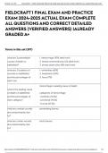 FIELDCRAFT 1 FINAL EXAM AND PRACTICE EXAM 2024-2025 ACTUAL EXAM COMPLETE ALL QUESTIONS AND CORRECT DETAILED ANSWERS (VERIFIED ANSWERS) |ALREADY GRADED A+