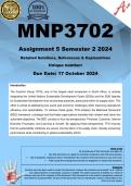 MNP3702 Assignment 5  (COMPLETE ANSWERS) Semester 2 2024 - DUE 17 October 2024