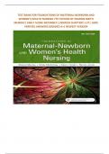 TEST BANK FOR FOUNDATIONS OF MATERNAL-NEWBORN AND WOMEN'S HEALTH NURSING 7TH EDITION BY SHARON SMITH MURRAY| EMILY SLONE MCKINNEY| VERIFIED CHAPTERS 1-27| 100% VERIFIED ANSWERS|GRADED A+| NEWEST VERSION