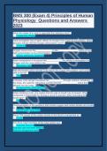 BMS 300 (Exam 4) Principles of Human Physiology Questions and Answers 2023.docx