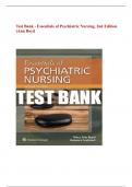  Test Bank - Essentials of Psychiatric Nursing, 2nd Edition (Ann Boyd