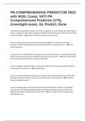 PN COMPREHENSIVE PREDICTOR 2023 with NGN, Comp, VATI PN Comprehensive Predictor (175), Greenlight exam, GL Predict, Done