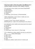 TAUC Pre-Scribe U TAUC Pre-Scribe U Six different sets I combined together Questions With Complete Solutions