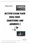 HLT3701 EXAM PACK 2024/2025  {QUESTIONS AND ANSWERS }