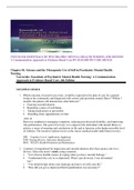 TEST BANK ESSENTIALS OF PSYCHIATRIC MENTAL HEALTH NURSING 4TH EDITION: A Communication Approach to Evidence-Based Care BY ELIZABETH VARCAROLIS