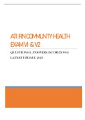 ATI RN Bundle Contains: MEDICAL SURGICAL Maternal Newborn PHARMACOLOGY Pediatric NURSING CARE OF CHILDREN EXIT EXAM and COMMUNITY HEALTH EXAM V1 & V2  100% Reviewed  Latest Update 2023