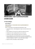 Methoden van Communicatie onderzoek alle college aantekeningen, statistiek, grapsle, en Baxter&Babbie alle hoofdstukken