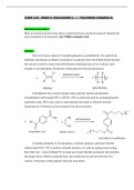 CHEM 120   WEEK 6  DISCUSSION 1    -   POLYMERS (GRADED A)