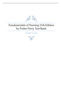 Fundamentals of Nursing 11th Edition by Potter Perry Test Bank