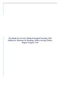 Test Bank For Lewis's Medical-Surgical Nursing, 12th Edition by Mariann M. Harding, Jeffrey Kwong, Debra Hagler Chapter 1-69