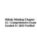 Milady Mindtap Chapter 12 – Comprehensive Exam Graded A+ 2023 Verified