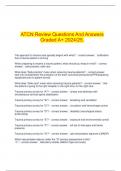  ATCN Review Questions And Answers Graded A+ 2024/25.