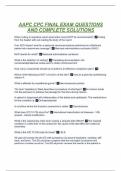 AAPC CPC FINAL EXAM QUESTIONS AND COMPLETE SOLUTIONS