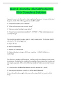 Quiz 4 - Dunphy - Renal Problems With Complete Solution