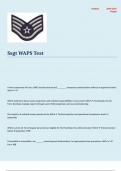 Ssgt WAPS Test Correct answers