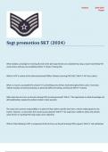 Ssgt promotion SKT (2024) With complete solutions