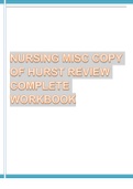 NURSING MISC COPY OF HURST REVIEW COMPLETE WORKBOOK. GOLD LEVEL EXPERT RECOMMENDS