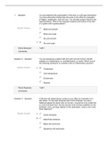 NSG 6020 Final Exam (Version 1), NSG 6020 Health Assessment, South University, Savannah, (Verified and Correct Documents, Already highly rated by students)