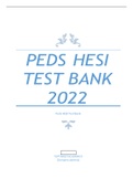 HESI Pediatric Test Bank 2023 