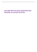 2023 NRP PRACTICE EXAM QUESTIONS AND ANSWERS ALL SOLVED SOLUTION