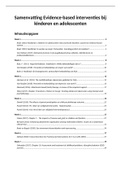 Samenvatting: Evidence-based Interventies bij Kinderen en Adolescenten